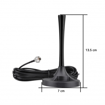 FM Radio Antenna Strong Magnetic Base Mount FM Antenna with 10ft Extension Cable for Yamaha Pioneer Onkyo Marantz Sherwood Indoor FM Radio AV Audio Video Bluetooth Home Theater Receiver Tuner