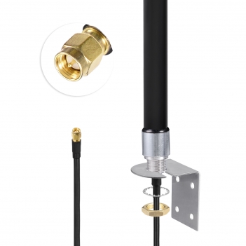 4G LTE Antenna 5dbi Fiberglass Aerial with SMA Female to Dual TS9 Male Cable Compatible with Vodafone O2 Three EE Huawei 4G LTE Router Gateway Modem Hotspot Wireless Router