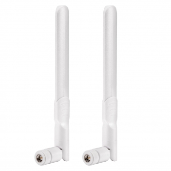 White 4G LTE Antenna Wide Band 8dbi 700-2700Mhz Omni Directional Antenna with SMA Male Connector for Huawei 4G Router Mobile Cell Phone Signal Booster Cellular