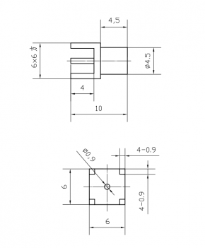 MCX Jack Female Connector Straight Solder
