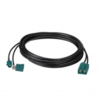 Fakra Extension Cable Car Antenna Splitter Double Z Female to Male Splitter for Car Stereo GPS FM AM HD Radio CD Media Player RG174 2.5M ROHS