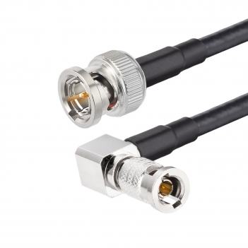 30 CM 1855A HD BNC Jumper Cable 1FT HD SDI 3G 6G Belden 1855A Cable BNC Male to HD BNC Male Right Angle 75 Ohm Digital Video Cable