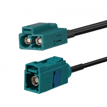 Fakra Double z Female to Fakra z Female Extension Cable 150cm RG174 for Car Stereo Radio Gps Navigation