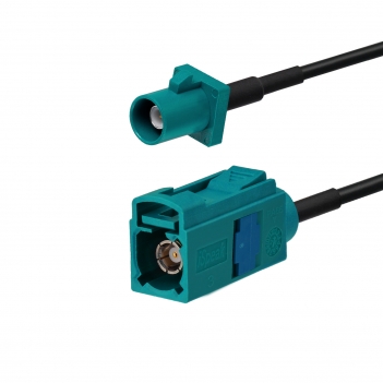 Fakra Z Female to Fakra Z Male Vehicle Antenna Extension Cable 250cm RG174 for Car Stereo GPS Navigation FM AM Radio Sirius XM 4G LTE