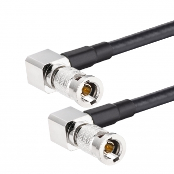 60 CM 1855A HD BNC Jumper Cable 1FT HD SDI 3G 6G Belden 1855A Cable HD BNC Male Right Angle to HD BNC Male Right Angle 75 Ohm Digital Video Cable