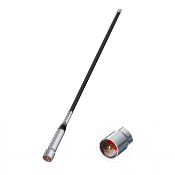 High Gain Mobile Ham Radio Fiberglass Antenna Car Truck Amateur Two Way Radio Dual Band VHF UHF 136-174 MHz 400-470MHz Anti-Rust Antennas