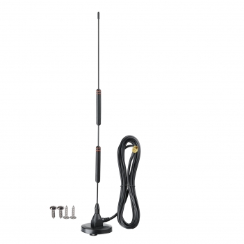 Dual Band VHF UHF 136174MHz 400470MHz Ham Radio Magnetic Base Antenna SMA Male
