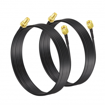 2 PCS 200cm ALSR100 Jumper RP SMA Male To RP SMA Female Bulkhead Cable