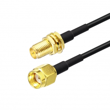 2 PCS 200cm ALSR100 Jumper RP SMA Male To RP SMA Female Bulkhead Cable