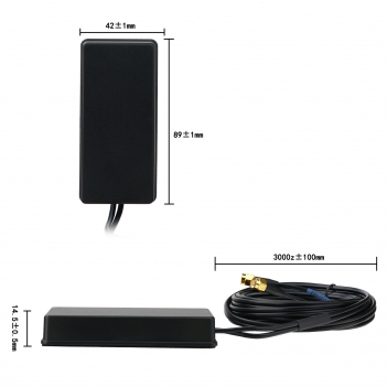 GPS 4G Combination Antenna 3M Cable SMA Connector Industrial Grade