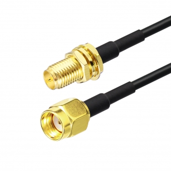 1000cm ALSR100 Jumper RP SMA Male To RP SMA Female Bulkhead Cable