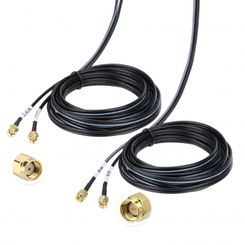 4 In 1 2X2 4G MIMO 2X2 WiFi MIMO Antenna SMA Male RP SMA 3M RG174 Cable