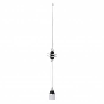 Dual Band VHF UHF Mobile Antenna 136-174MHz & 400-460MHz - 39cm Ham Antenna with Bracket, PL259 Plug and 5m Cable for Two-Way Radios and Amateur Radios