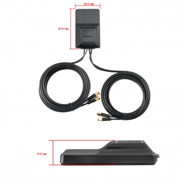 GPS and cellular combination antenn awith SMA male connector; Dual Band GPS/BeiDou×2 + Dual 4G Antenna Satellite Positioning Antenna Vehicle GPS Navigation Active Antenna IP65 Industrial for IoT/Automotive Tracking