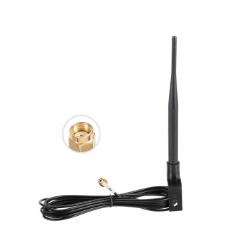 Outdoor 4G LTE Weatherproof Antenna RP-SMA Male 3m RG174 Extension Cable with Mounting Bracket  Compatible with Verizon AT&T T-Mobile Sprint 4G LTE Router Gateway Modem Cellular Trail Camera