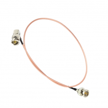 Superbat HD 3G SDI Cable 60cm 75ohm Thin BNC RG179D Male to Male Right Angle Double-Shielded Cable for Professional Camcorder SDI Converter CCTV Monitor Security Camera Supports 4K/8K