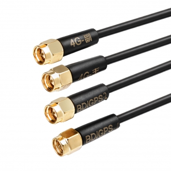 GPS and cellular combination antenn awith SMA male connector; Dual Band GPS/BeiDou×2 + Dual 4G Antenna Satellite Positioning Antenna Vehicle GPS Navigation Active Antenna IP65 Industrial for IoT/Automotive Tracking