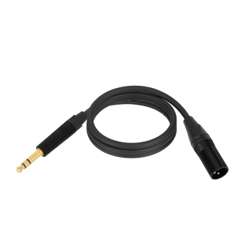 3.3FT 6.35mm (1/4 Inch) TRS to Balanced XLR Male Stereo Audio Cable for Bass,Electric Guitar, Keyboard,Amp,Speaker,Equalizer;Microphones,Amplifiers, mixing consoles; Live events or studio sound; Analog audio.