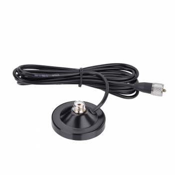 Vehicle Mobile Ham Radio Antenna  Dual Band VHF UHF 136-174MHz 400-470MHz Magnetic Base Mount  Fiberglass Antenna PL259 Male Connector for Car Marine Amateur Radio