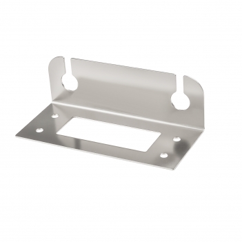 Antenna mounting base Through-hole installation L-shaped stainless steel 16mm diameter dual-hole antenna bracket
