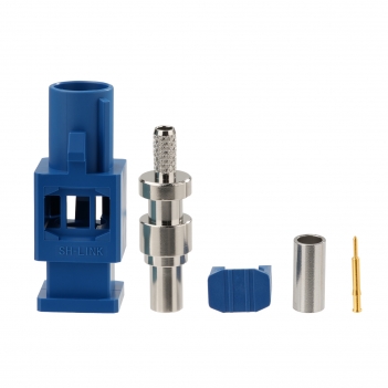 Superbat Fakra C Plug Attachment Crimp Connector for RG316 RG174 Cable GPS Telematics or Navigation