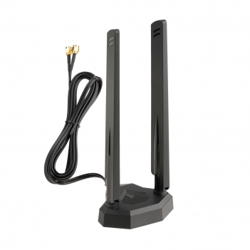 WiFi 6E Antenna Magnetic Base High Gian Antenna with RP-SMA Male Connector for WiFi  Router PC Desktop Computer PCI-E Card  Gaming Motherboard