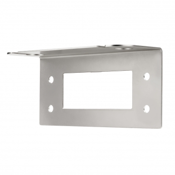 Antenna mounting base Through-hole installation L-shaped stainless steel 16mm diameter dual-hole antenna bracket