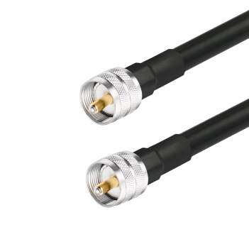 PL259 Male to Male Low Loss KSR400 Coaxial Cable UHF Cable for HAM, VHF Radio, SWR Meter, Antenna Analyzer