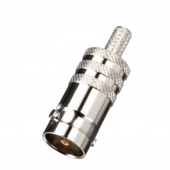 Superbat BNC Female Jack Straight Crimp Connector 75 Ohm for Belden 1855A Cable