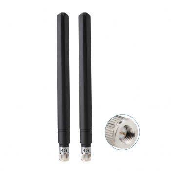 4dBi 698-2700MHz 4G LTE Antenna Cellular SMA Male (2-Pack) Compatible with Hotspot, Cellular Gateway, Trail/Game/Outdoor Security Camera