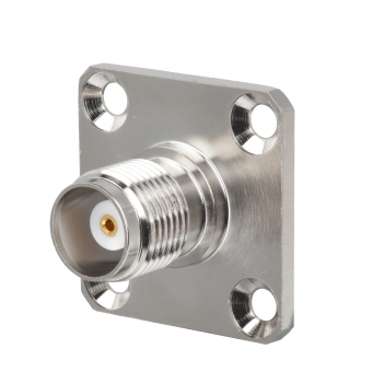 TNC Jack Female Connector Straight 4 Hole Flange Crimp RG316