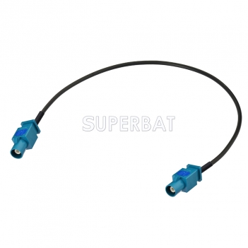 Superbat Fakra Plug male to Fakra Plug Z Long Pigtail Cable RG174 100cm Neutral Coding