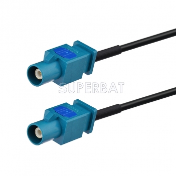 Superbat Fakra Plug Male to Fakra Plug Z Long Pigtail Cable RG174 5 Meter Aerial Extension Cable