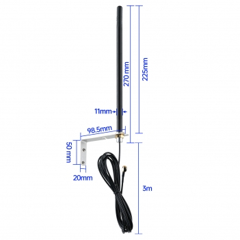 4g LTE Long Range Cellular Trail Camera Antenna Wall Mount - Compatible with Spypoint Link Micro Flex Covert Spartan Stealth Muddy Wildlife Hunting Cam Outdoor Mobile Security Camera