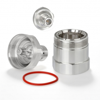 N Jack Female Connector Straight Twist 7/8 inch Flexible 