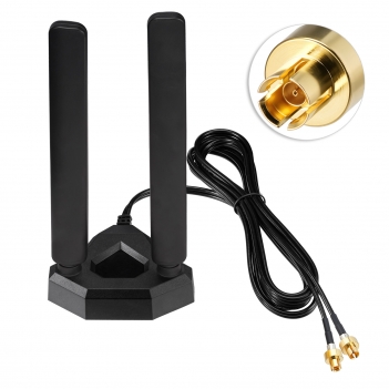 WiFi 7 WiFi 6E Antenna Tri-Band 2.4GHz 5GHz 6GHz Magnetic Base antenna with New Interface (NOT RP-SMA) for ROG STRIX Series/ROG Crosshair/ROG MAXIMUS Series WiFi 7 Gaming Motherboard