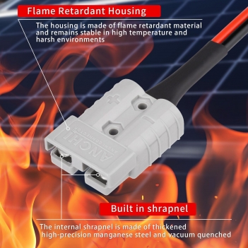 10AWG 2FT Anderson SB50 Battery Quick Connect/Disconnect to XT60 Female Cable SB50-XT60 Connector Cable for RC Battery Solar Panel and Solar Portable Power Station