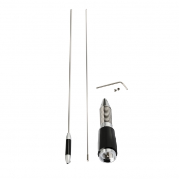 VHF UHF Mobile Ham Radio PL259 34 inch Antenna Dual Band 136-174MHz 400-470MHz with 16.4ft Cable Lips Mount for Vehicle Car Truck Amateur Two Way Marine VHF Radio