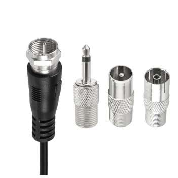 DAB+ FM Radio Antenna Digital Telescopic Antenna for Indoor Use with Magnetic Base 3 m Extension Cable for 75 Ohm DAB FM Radio Tuner Stereo Receiver AV HiFi Receiver