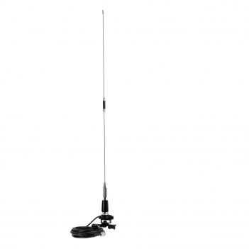 VHF UHF Mobile Ham Radio PL259 34 inch Antenna Dual Band 136-174MHz 400-470MHz with 16.4ft Cable Lips Mount for Vehicle Car Truck Amateur Two Way Marine VHF Radio