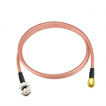 BNC Male to SMA Male RG400 Low Loss Cable 1M for Antennas, 4G LTE, WiFi, GPS, SDR, Spectrum Analyzer & Oscilloscope