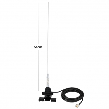 VHF UHF 144/430MHz Mobile Radio Antenna Dual Band 136-174MHz 400-470MHz Vehicle Ham Radio NMO Mount Antenna for Car Truck Ham Radio Mobile Radio Amateur Radio Two Way Radio Marine VHF Radio