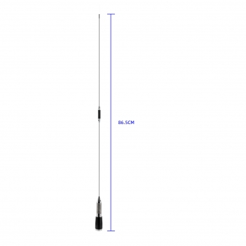 VHF UHF Mobile Ham Radio PL259 34 inch Antenna Dual Band 136-174MHz 400-470MHz with 16.4ft Cable Magnetic Base Mount for Vehicle Car Truck Amateur Two Way Marine VHF Radio