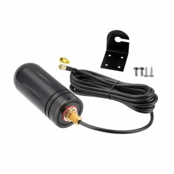 High-gain 12dBi 5G outdoor omnidirectional antenna, 600-6000MHz broadband waterproof and explosion-proof cylindrical antenna, equipped with a 10-foot (3-meter) RG58 low-loss cable and SMA male connector, suitable for routers, gateways, IoT devices