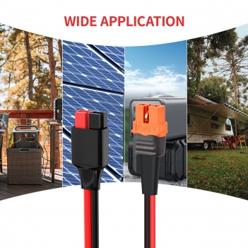 ELFCULB XT60i to Anderson Adapter,12AWG Anderson to XT60i Connector Cable for RC Battery Solar Portable Power Power Station and Solar Panel(6FT)