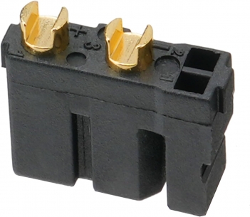 ELFCULB 10pcs Amass XT30(2+2) Female Connectors, Drone FPV Lipo Battery Connectors, Gold Plated for RC UAV Robots (Black)