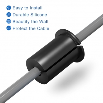 ELFCULB Starlink Cable Routing Kit,Starlink Wall Grommet for 1" Wall Hole,Starlink Cable Feed Through Bushings,Wall Bushing for Starlink Ethernet Cable,Starlink Accessories