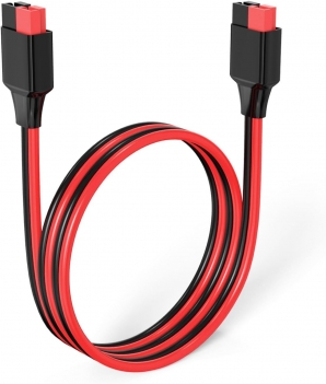 ELFCULB 12AWG 2FT Anderson Extension Cable 2 6 10 20 35 50 75 100FT Solar Extension Cable Anderson Connector for Portable Power Station Solar Generator Solar Panel (2FT)