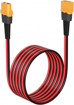 ELFCULB 10AWG 6FT XT60 Extension Cable XT60 Female to Male Connector for RC Battery Portable Power Station Solar Panel(6FT)