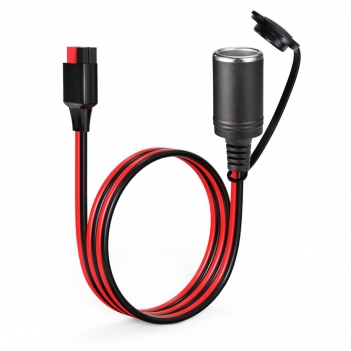 ELFCULB 12AWG Anderson to Cigarette Lighter Socket,12V Female Cigarette Lighter Socket Connector Cable for Portable Solar Panel Tire Inflator(2FT)